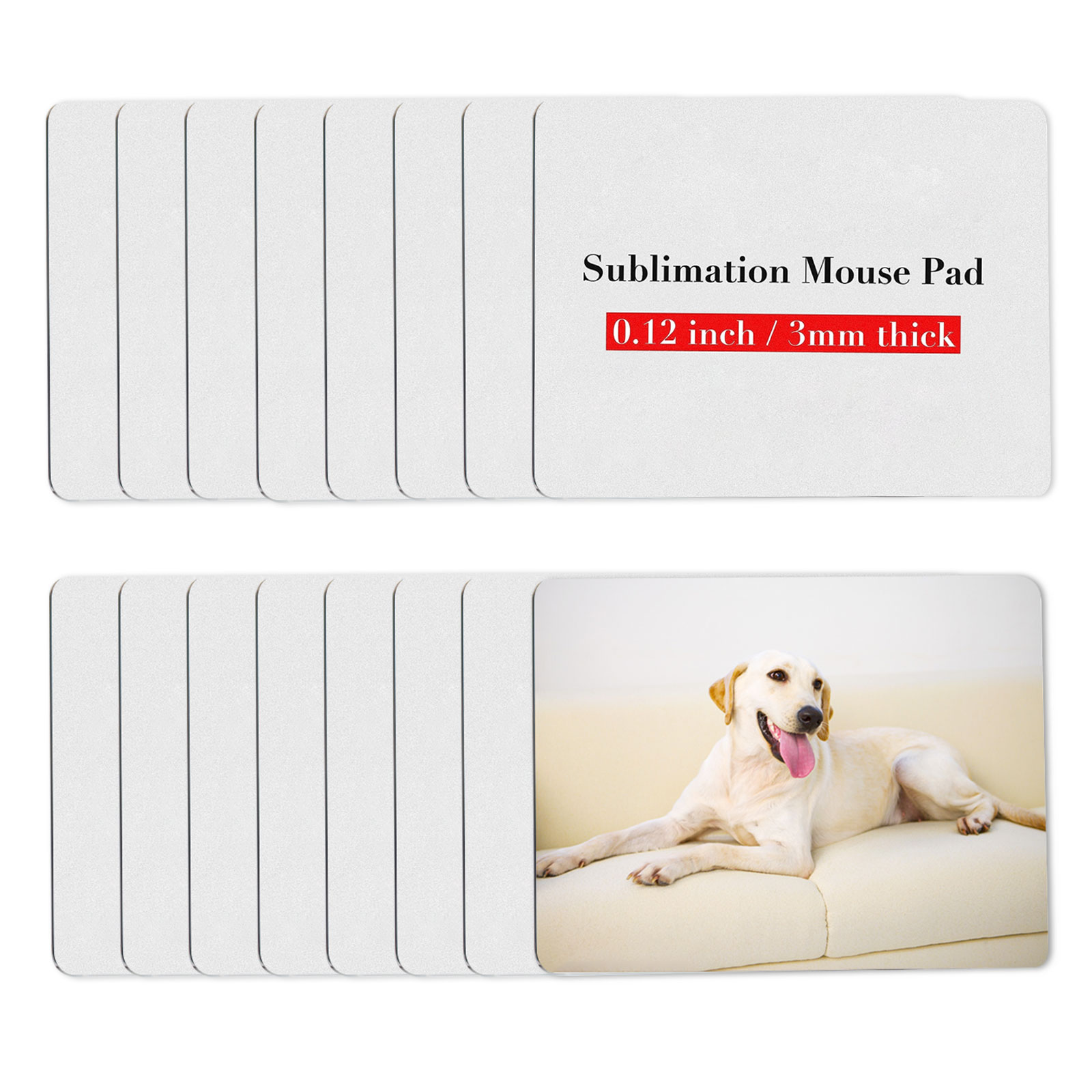 Mouse Pad Blank Sublimation - 8 stuks sublimatie muismat blanco muismat