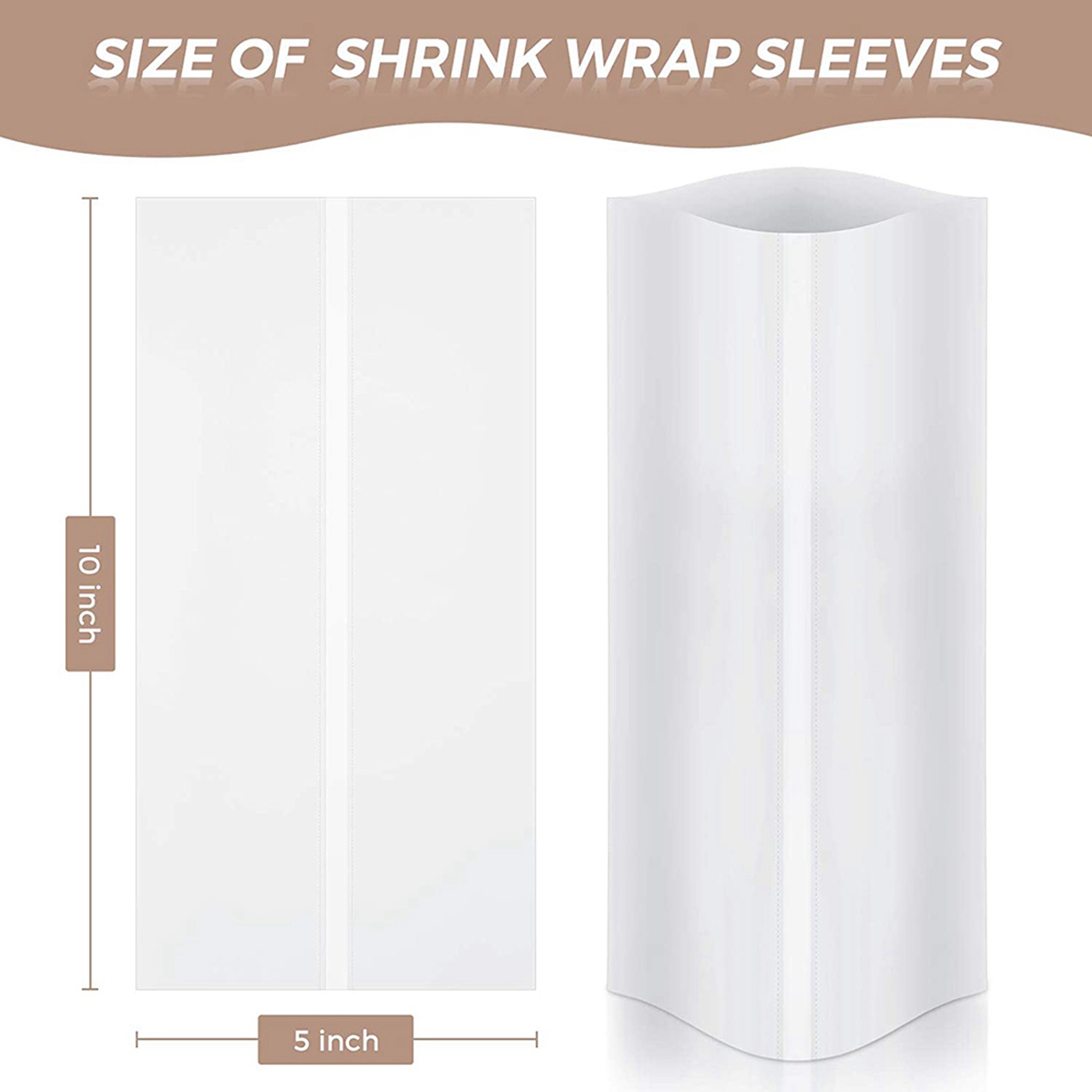 Sublimation Mug White - A74E-140 stuks sublimatie krimpfolie 5x10 inch,