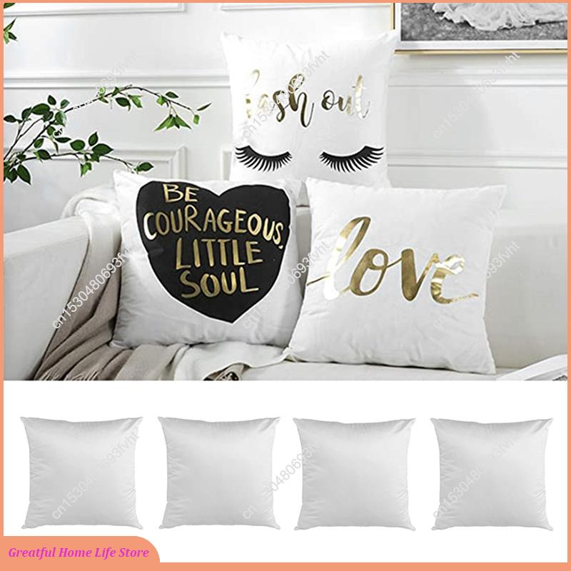 Pillow Cover Sublimation - AT59 40X40 Wit Plain Sublimatie Blanks