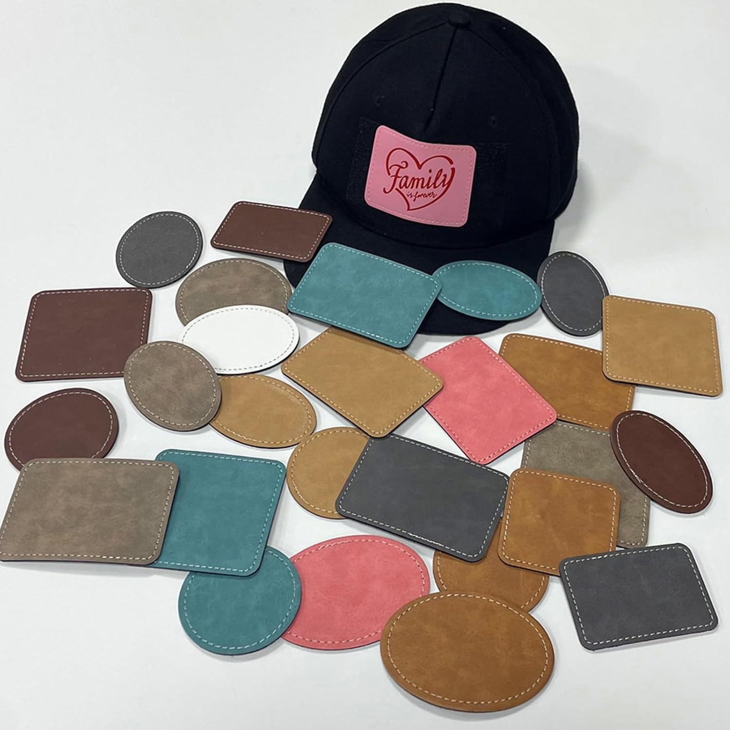 Hat Sublimation Blank - Sublimatie Blanks Kunstleer Hoed Patches Opstrijkbaar