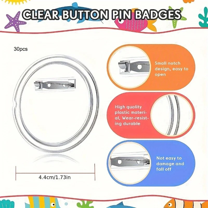 30 stuks acryl blanco badge pi - Button Badge Blank recensie en prijs