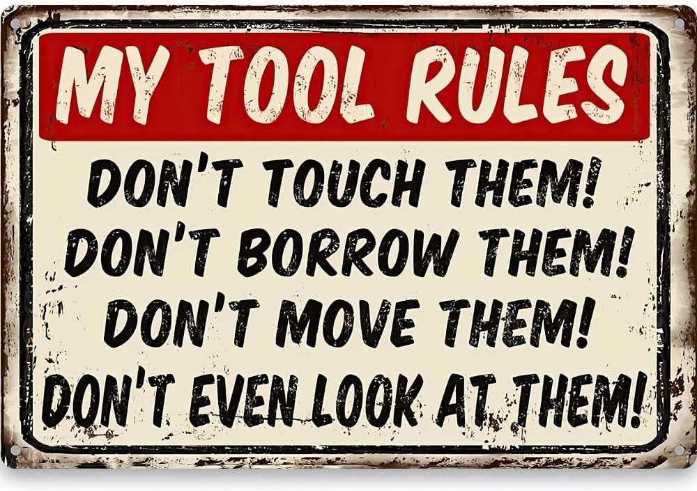 Metalen borden My Tool Rules F - Yard Sign Blank recensie en prijs