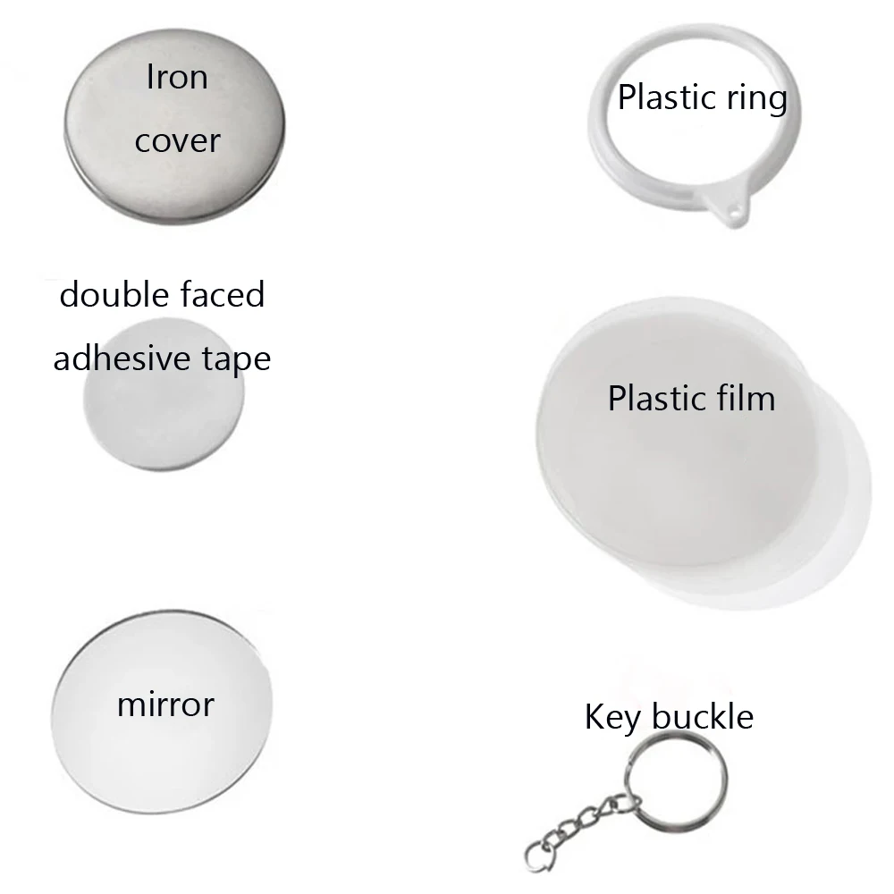 Nieuwe 100PCS sleutelhanger sp - Button Badge Blank recensie en prijs