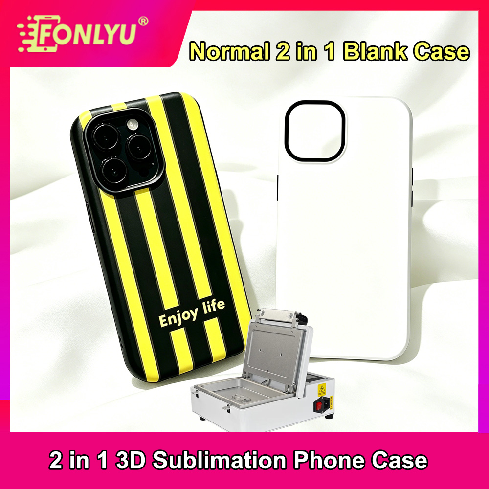 FONLYU 10-delige 2-in-1 blanco - Phone Case Blank Print recensie en prijs